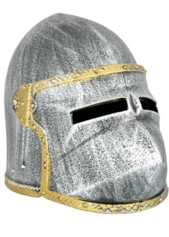 Kinder Ritterhelm Hundsgugel mit Klappvisier, Kunststoff