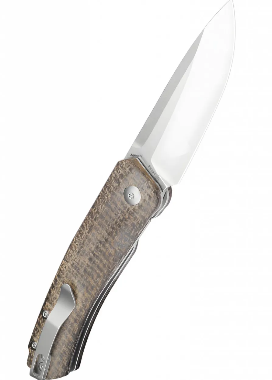 Kizer Knives AGRESSOR, Micarta, stonewashed, Taschenmesser