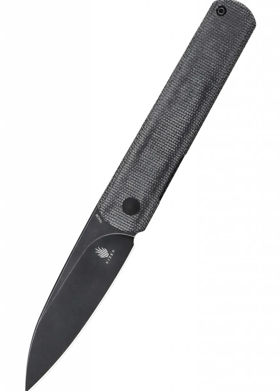 Kizer Knives FEIST XL, Micarta, schwarze Klinge, Taschenmesser