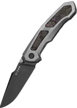 Kizer Knives Feweed, Titanium, Fat Carbon Purple Haze, Taschenmesser