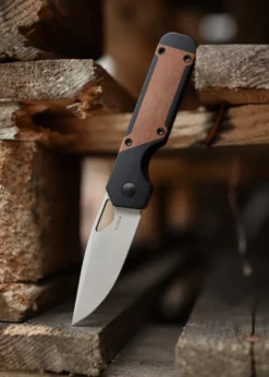 Kizer Knives Mini Militaw G10 + Mkuruti-Holz, Taschenmesser
