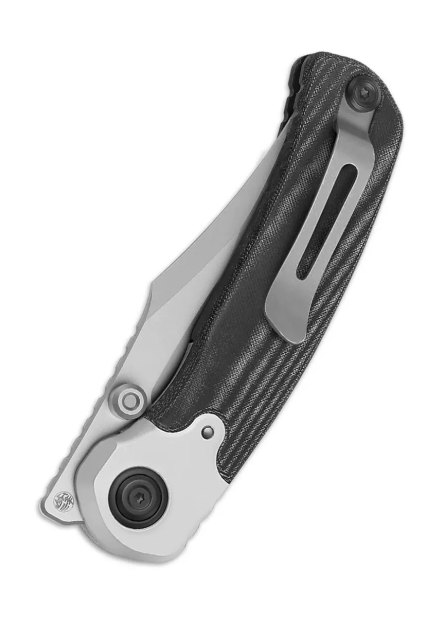 Kizer Knives Pioneer, Aluminum, Black Micarta, Nitro-V, Taschenmesser