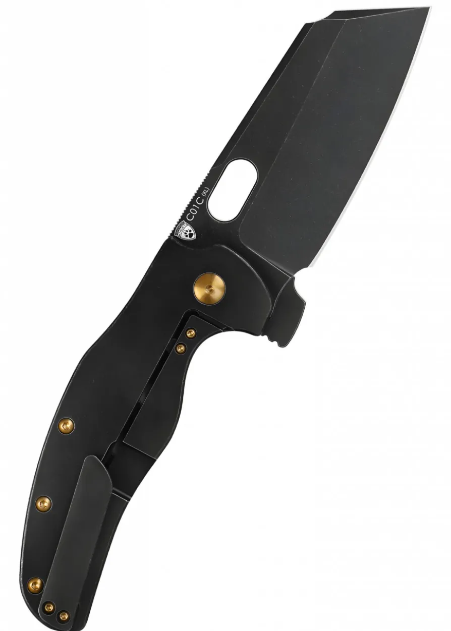 Kizer Knives SHEEPDOG C01C XL, Titan, schwarze Klinge, Taschenmesser
