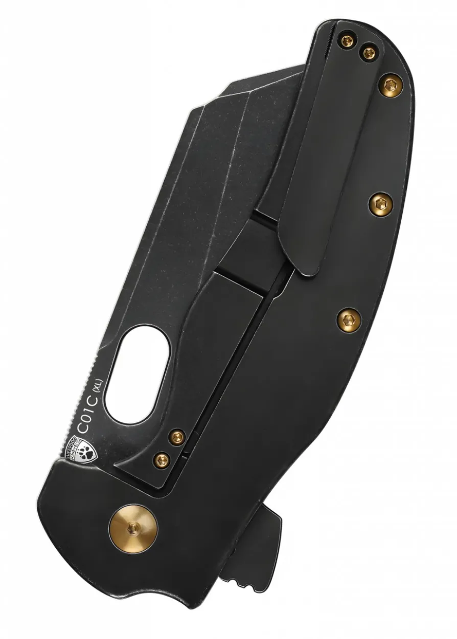 Kizer Knives SHEEPDOG C01C XL, Titan, schwarze Klinge, Taschenmesser