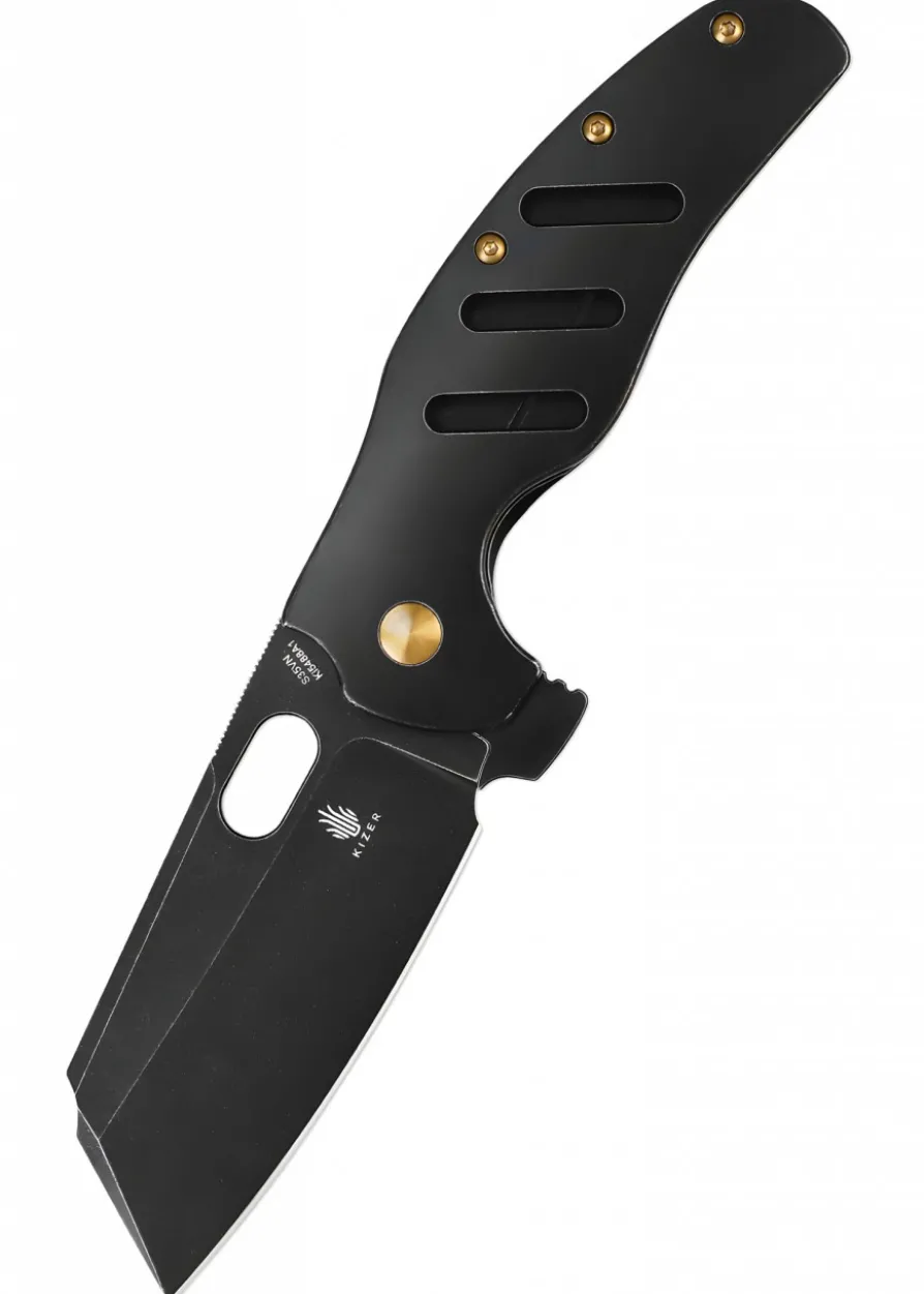 Kizer Knives SHEEPDOG C01C XL, Titan, schwarze Klinge, Taschenmesser
