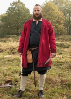Klappenrock Bjorn, Wikinger-Mantel, rot