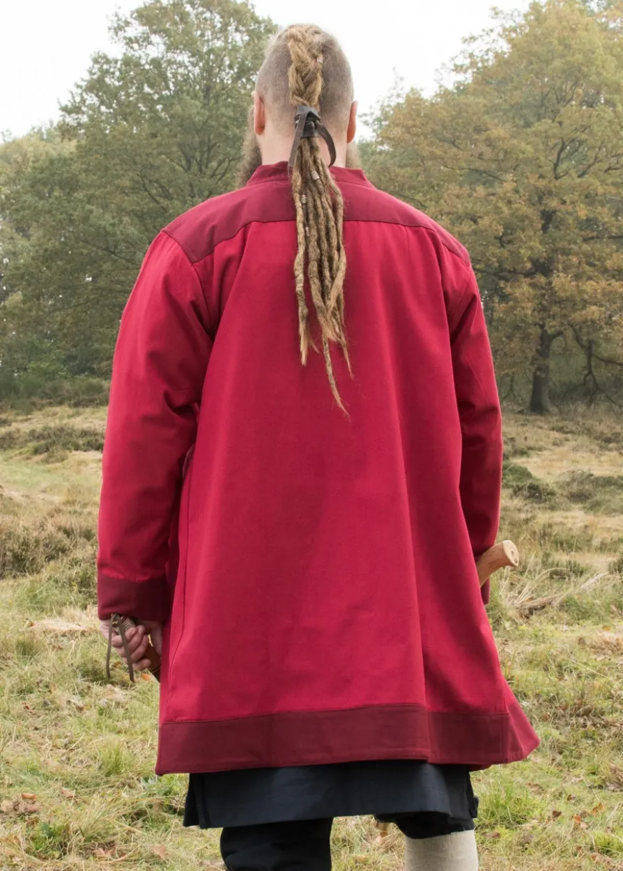 Klappenrock Bjorn, Wikinger-Mantel, rot