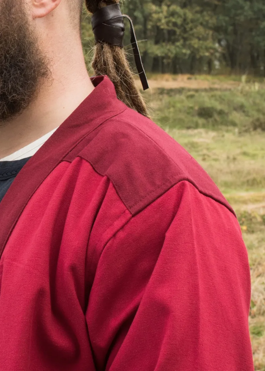 Klappenrock Bjorn, Wikinger-Mantel, rot