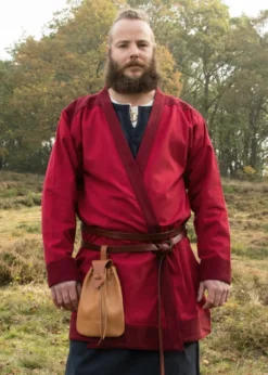 Klappenrock Bjorn, Wikinger-Mantel, rot