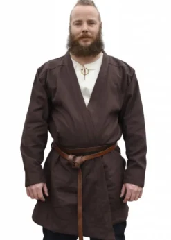 Klappenrock Bjorn, Wikinger-Mantel, braun