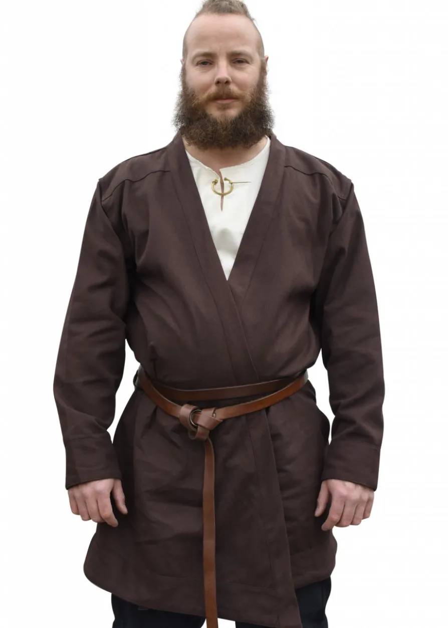 Klappenrock Bjorn, Wikinger-Mantel, braun