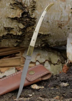 Klappmesser mit Griffschalen aus Knochen