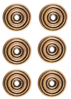 Kleine Scheibe aus Messing, Beschlag für DIY-Projekte (6 Stück)