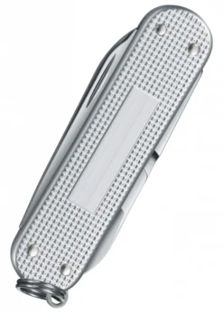 Kleines Taschenwerkzeug Classic Alox, Silber, gerippt