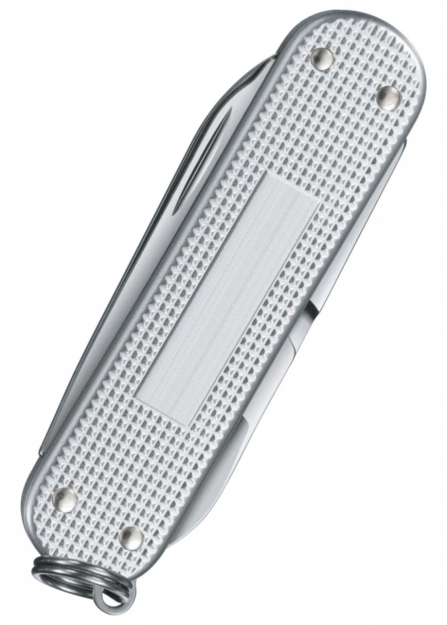 Kleines Taschenwerkzeug Classic Alox, Silber, gerippt