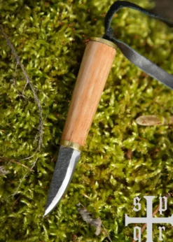 Kleines Wikinger-Messer, Karbonstahl, Fibelmesser