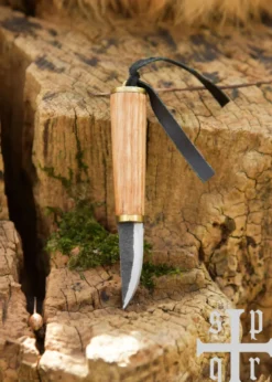 Kleines Wikinger-Messer, Karbonstahl, Fibelmesser
