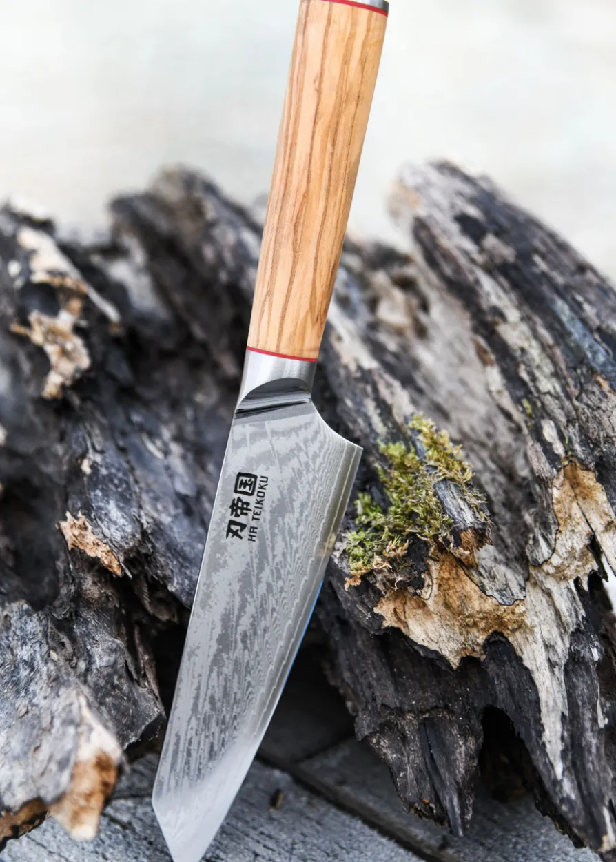 Kochmesser, 20 cm Klingenlänge, Damaststahl