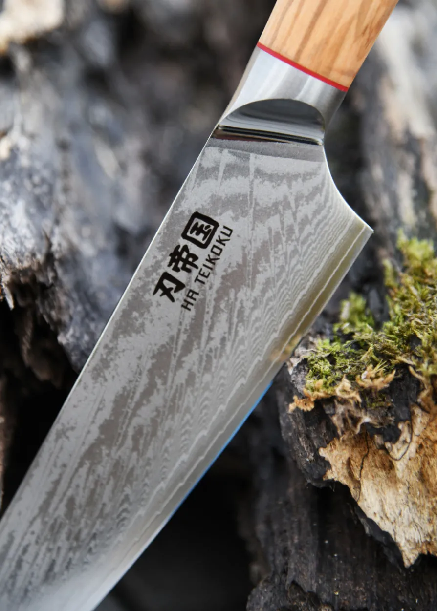 Kochmesser, 20 cm Klingenlänge, Damaststahl