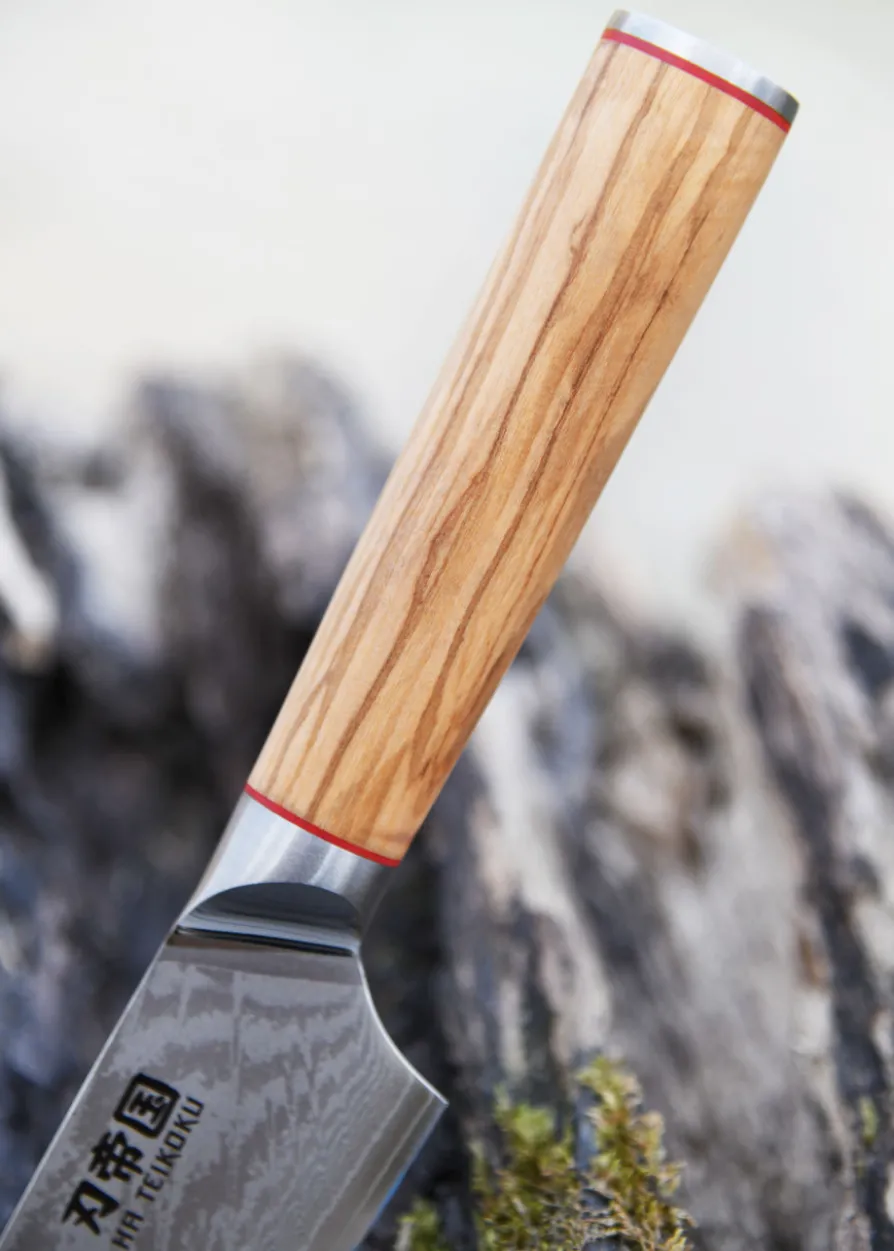 Kochmesser, 20 cm Klingenlänge, Damaststahl