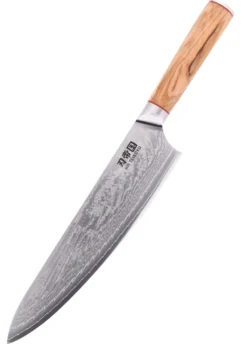 Kochmesser, 24 cm Klingenlänge, Damaststahl