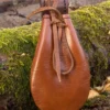 Kompass mit Ledertasche