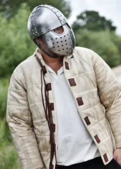 Kreuzfahrer Spangenhelm mit Gesichtsplatte, 2 mm Stahl