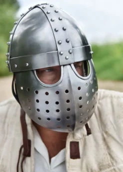 Kreuzfahrer Spangenhelm mit Gesichtsplatte, 2 mm Stahl