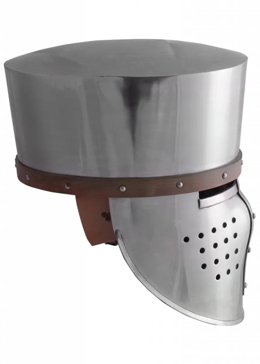 Kreuzfahrer-Topfhelm, ca.1180, 2 mm Stahl