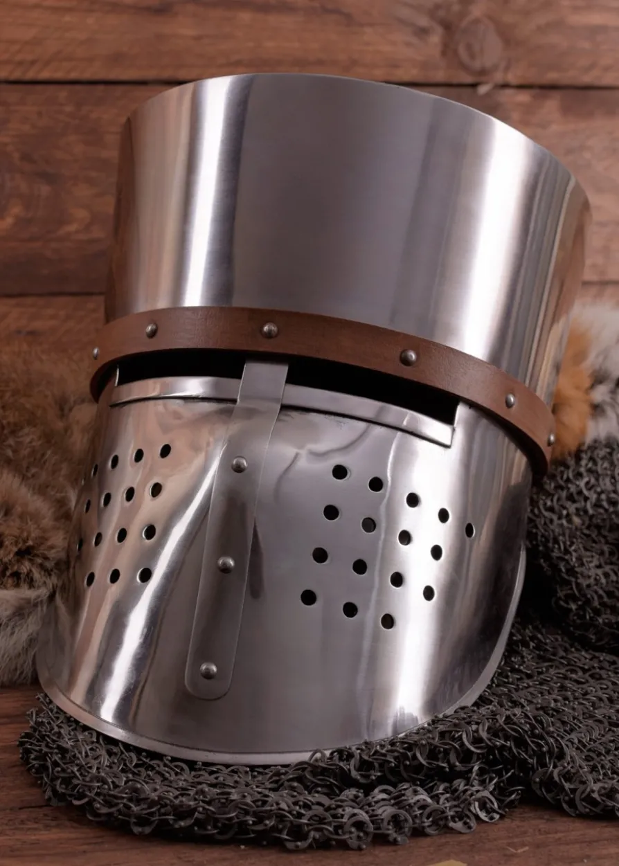 Kreuzfahrer-Topfhelm, ca.1180, 2 mm Stahl