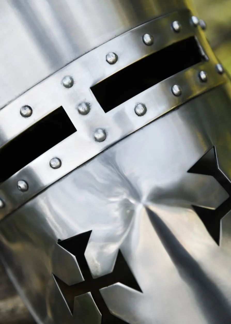 Kreuzritter Helm, 2 mm Stahl