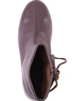 Kurze Mittelalter-Schnürstiefel, dunkelbraun