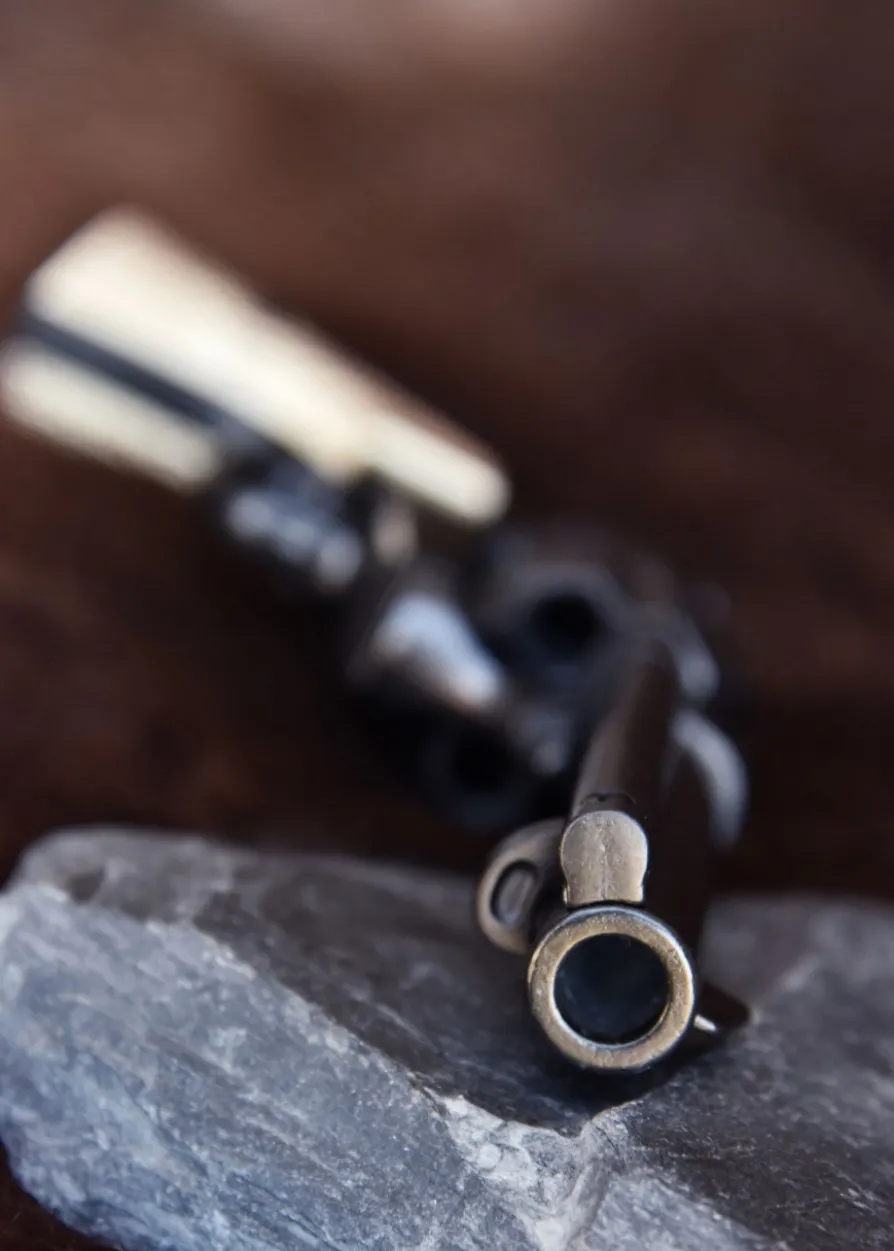 Kurzer Colt-Revolver .45, USA 1873, Schwarz / Elfenbeinfarben, Replik