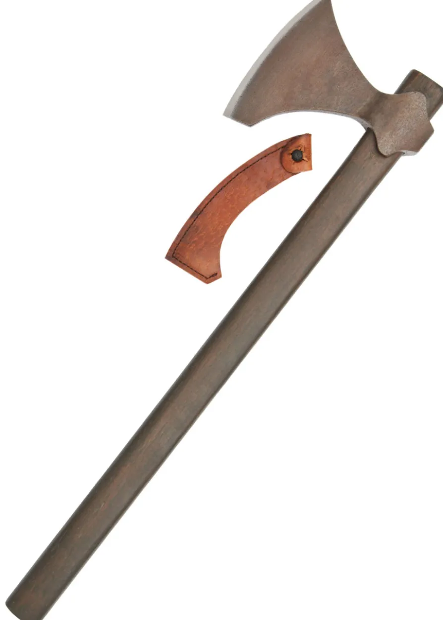 Kurze Wikingeraxt, geschmiedet, Antikfinish