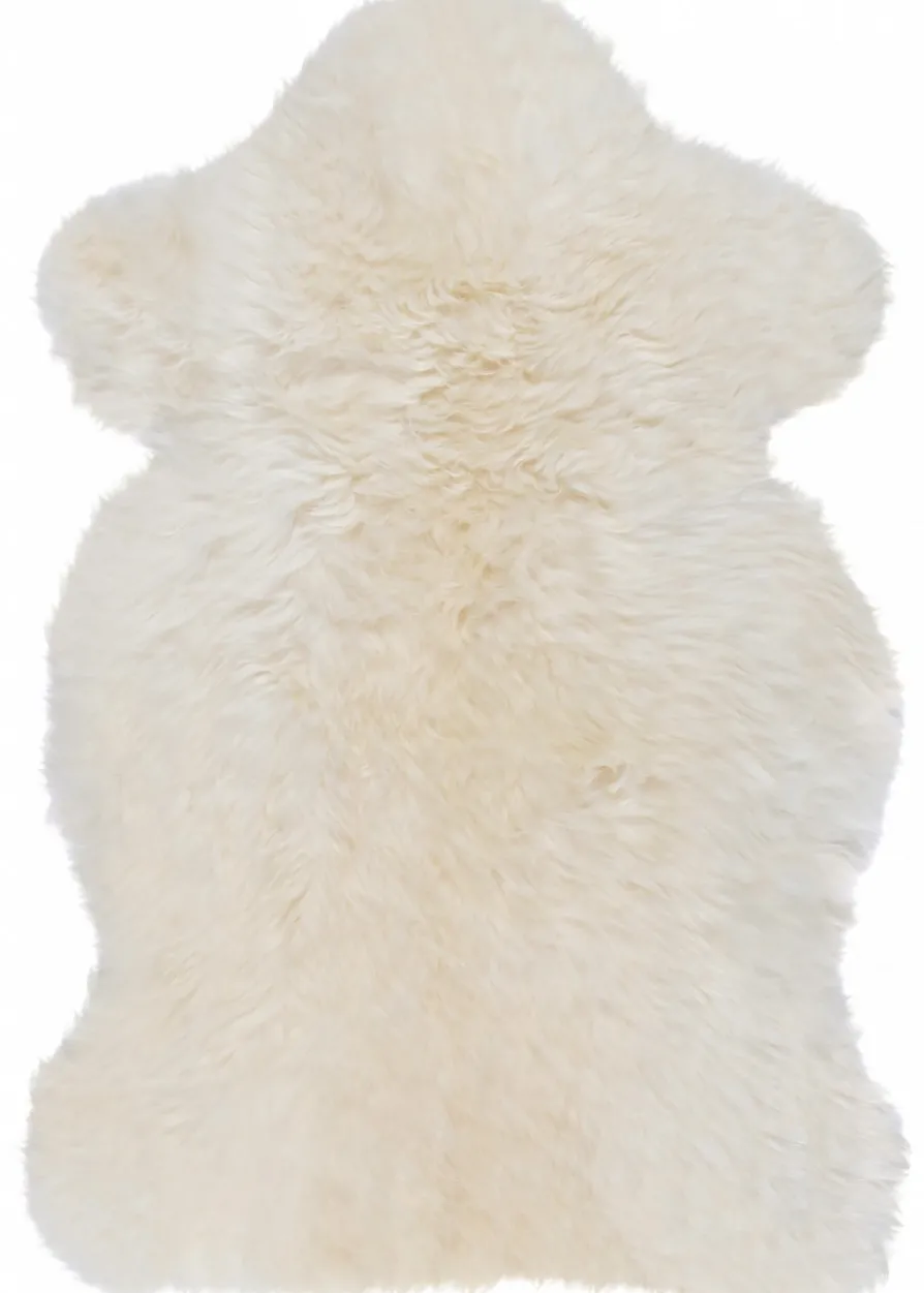 Lammfell, naturweiß, ca. 80 cm Öko-Tex Standard 100 - Schaffell