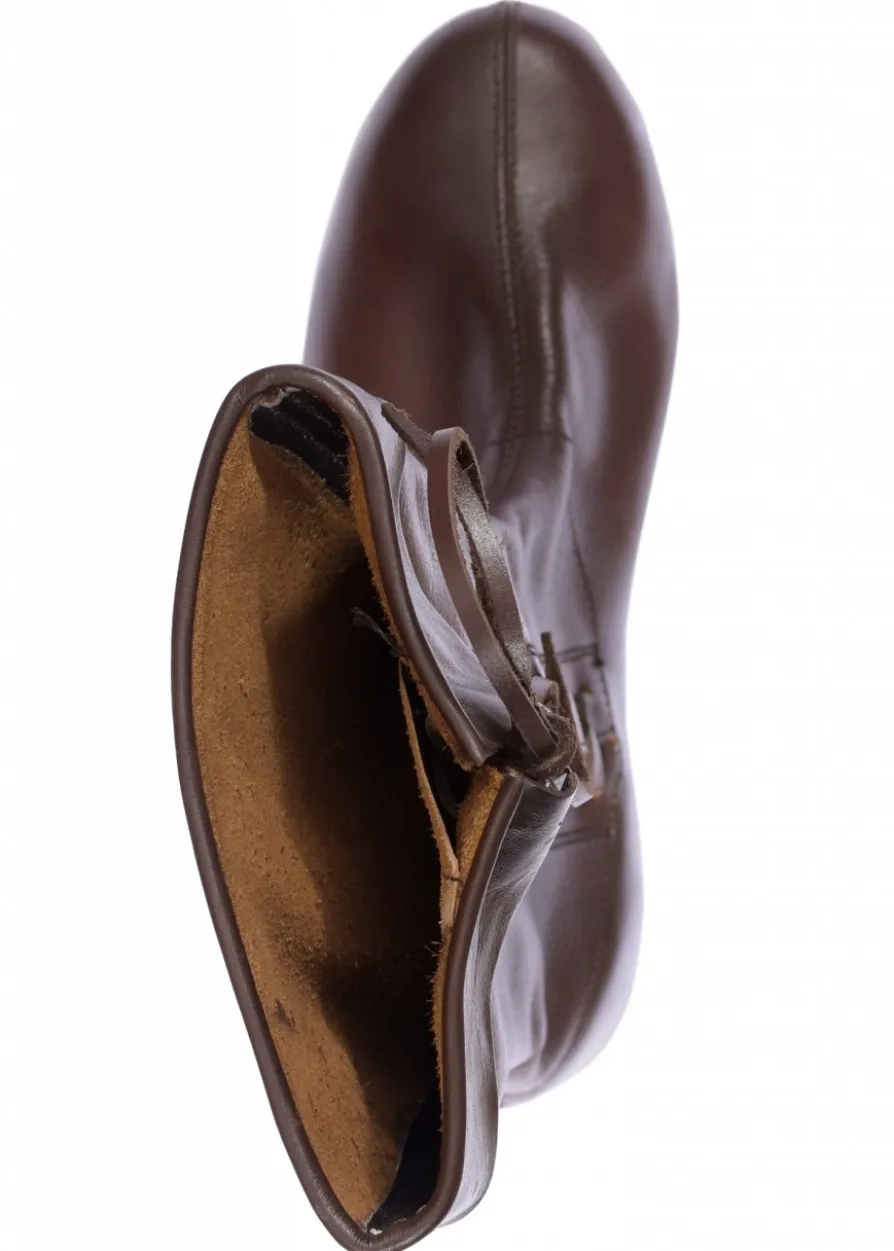 Lange Schnürstiefel, dunkelbraun