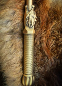 LARP Goldener Melonen-Hammer Huoyan, Polsterwaffe, 45 cm