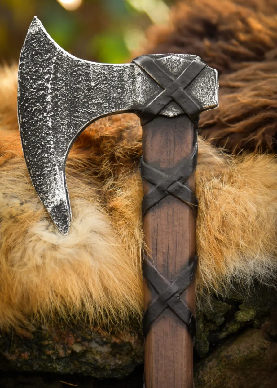 LARP Wikinger Axt Torvald, Polsterwaffe, 62 cm