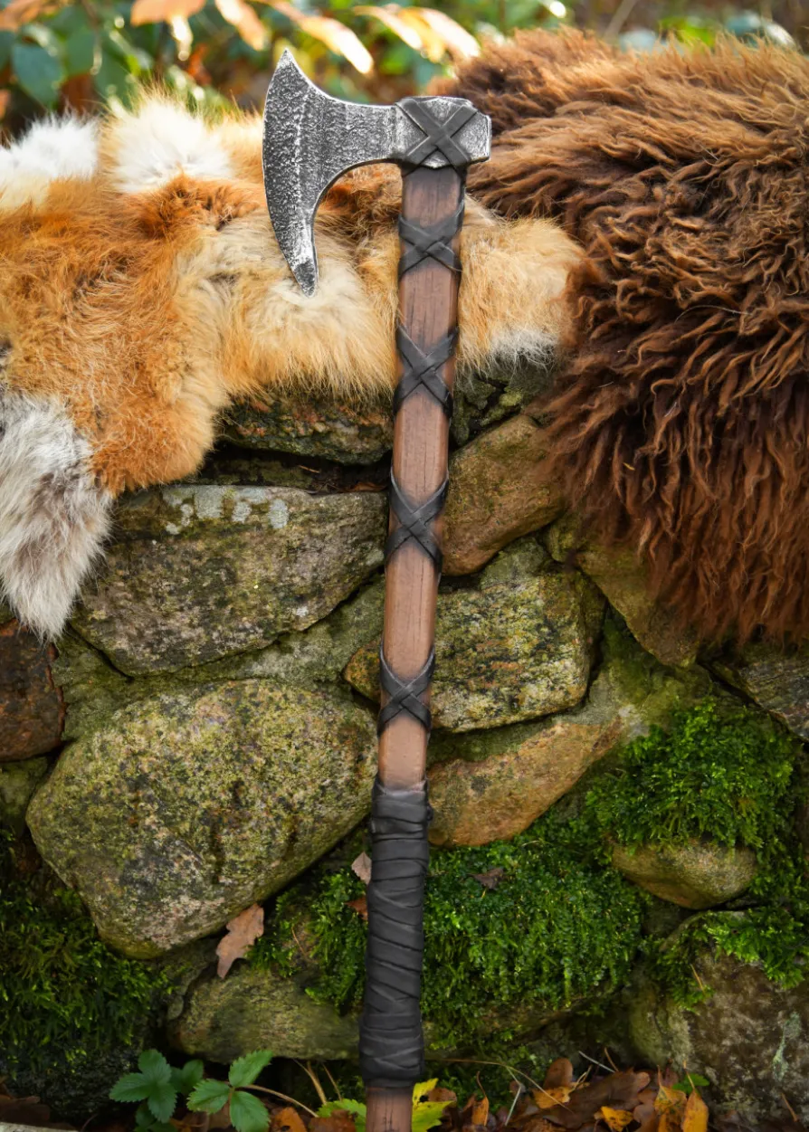 LARP Wikinger Axt Torvald, Polsterwaffe, 62 cm