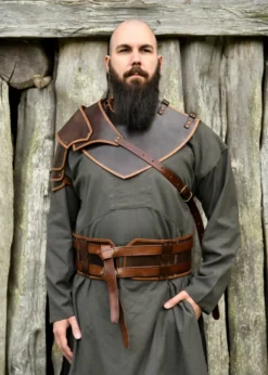 Leder Kragen Arnulf, braun