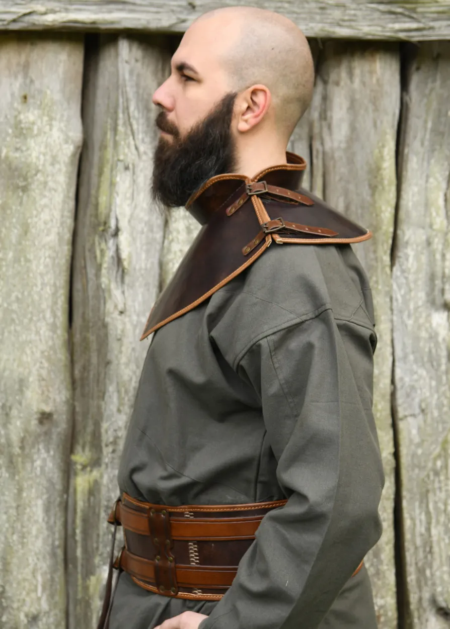 Leder Kragen Arnulf, braun