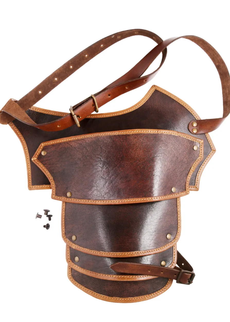 Leder Schulterschutz Arnulf, braun