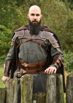 Leder Schulterschutz Arnulf, braun