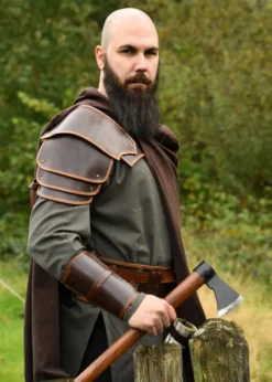 Leder Schulterschutz Arnulf, braun