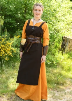 Leichtes Mittelalterkleid Milla, Wikingerkleid, senfgelb