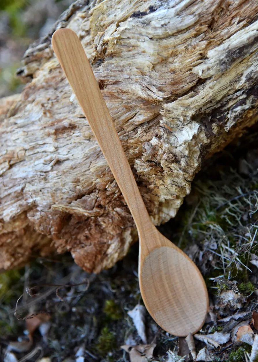 Löffel aus Kirschholz, ca. 23 x 4,5 cm