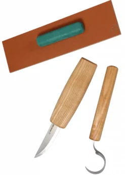 Löffel-Schnitzwerkzeug-Set (2 Messer + Zubehör), BeaverCraft