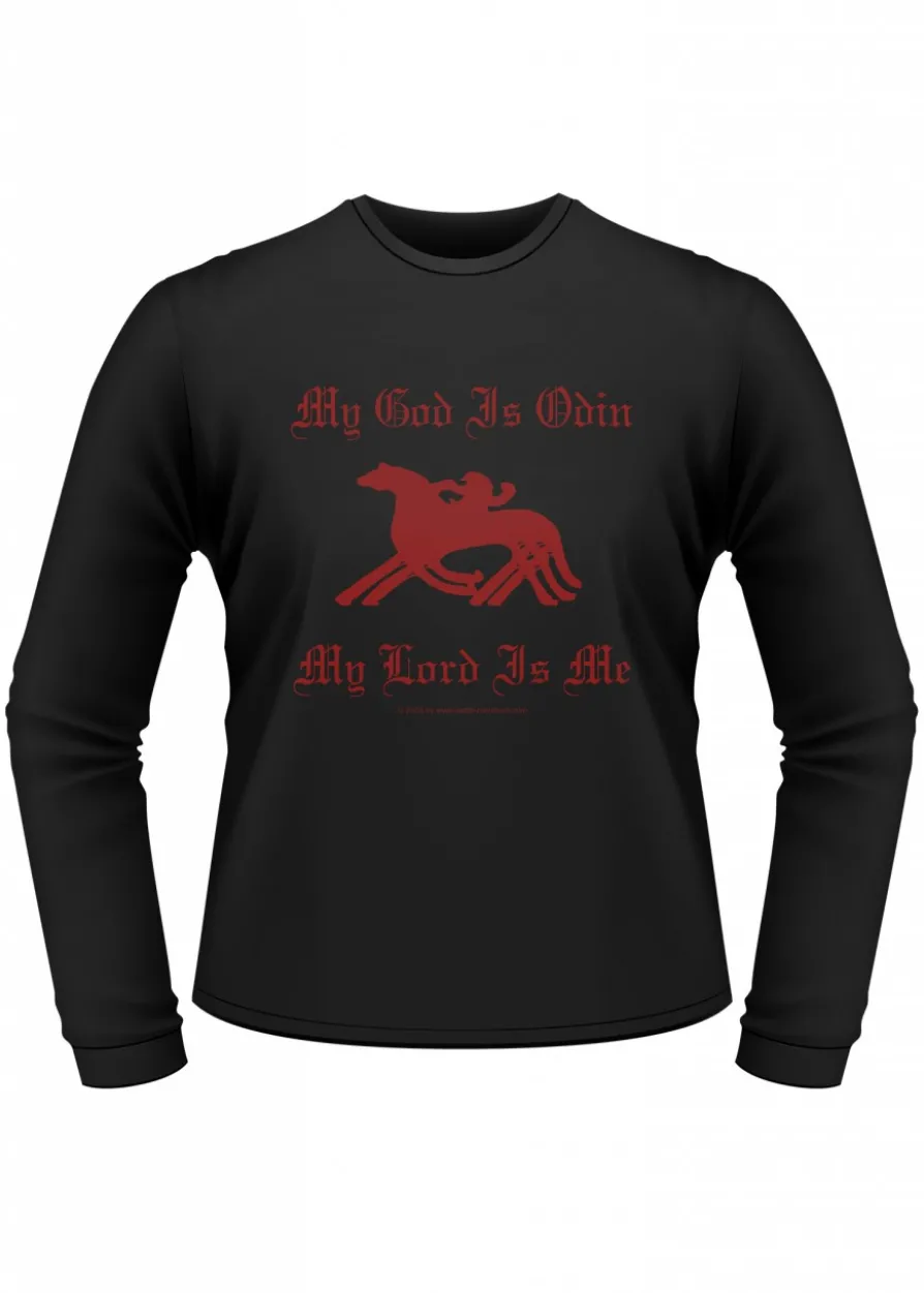 Longsleeve-Shirt: My God is Odin