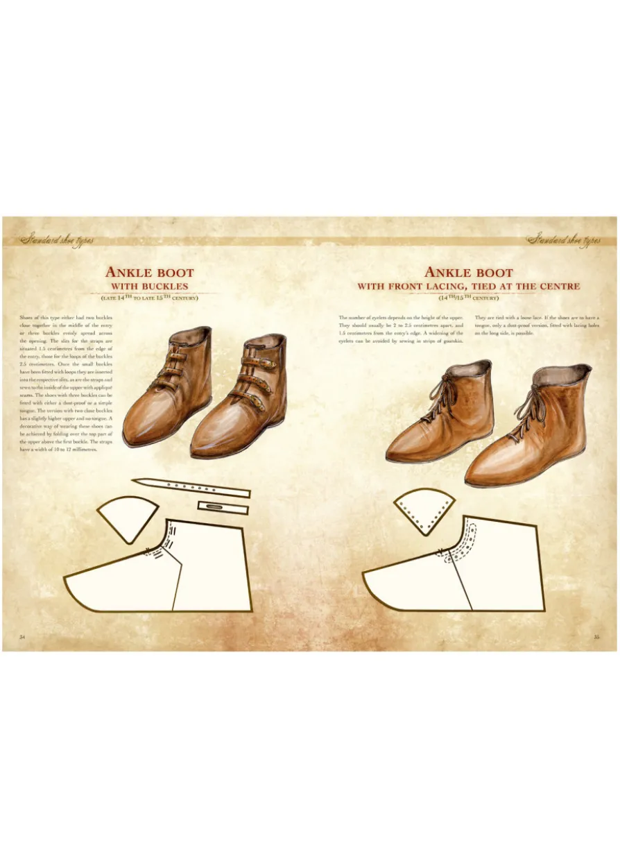 Make Your Own Medieval Clothing - Shoes of the High and Late Middle Ages