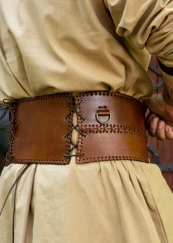 Miedergürtel aus Leder, braun